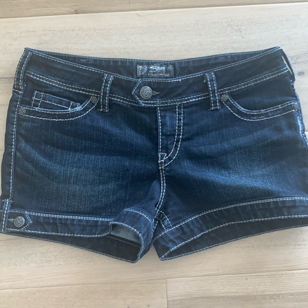 Silver Jeans Indigo Denim Shorts